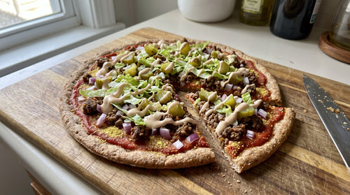 cheeseburger pizza
