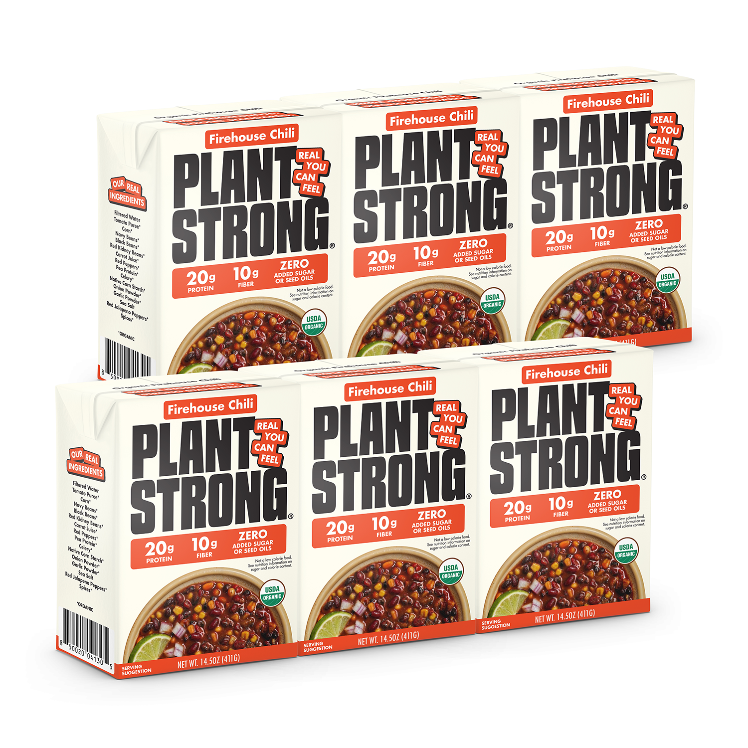 Firehouse Chili 6-Pack | Organic Three-Bean Chili