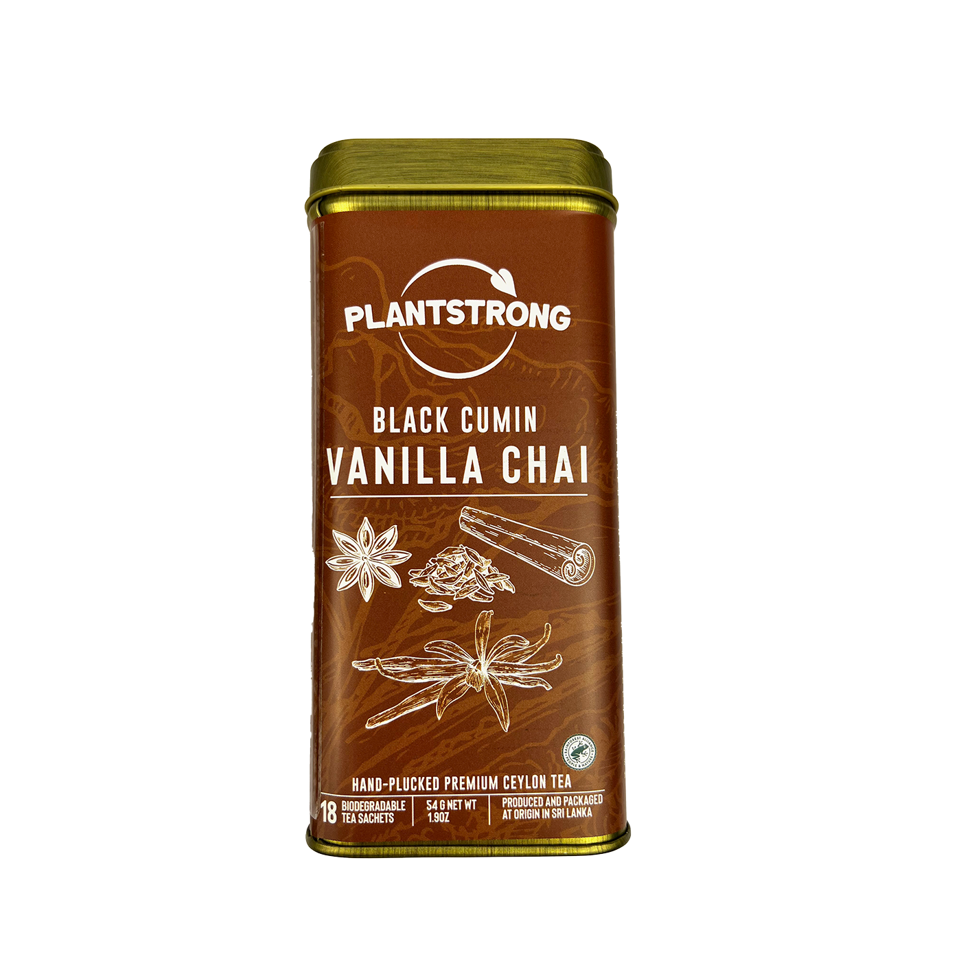 Black Cumin Tea Vanilla Chai Tea Bags From Sri Lanka PLANTSTRONG Foods
