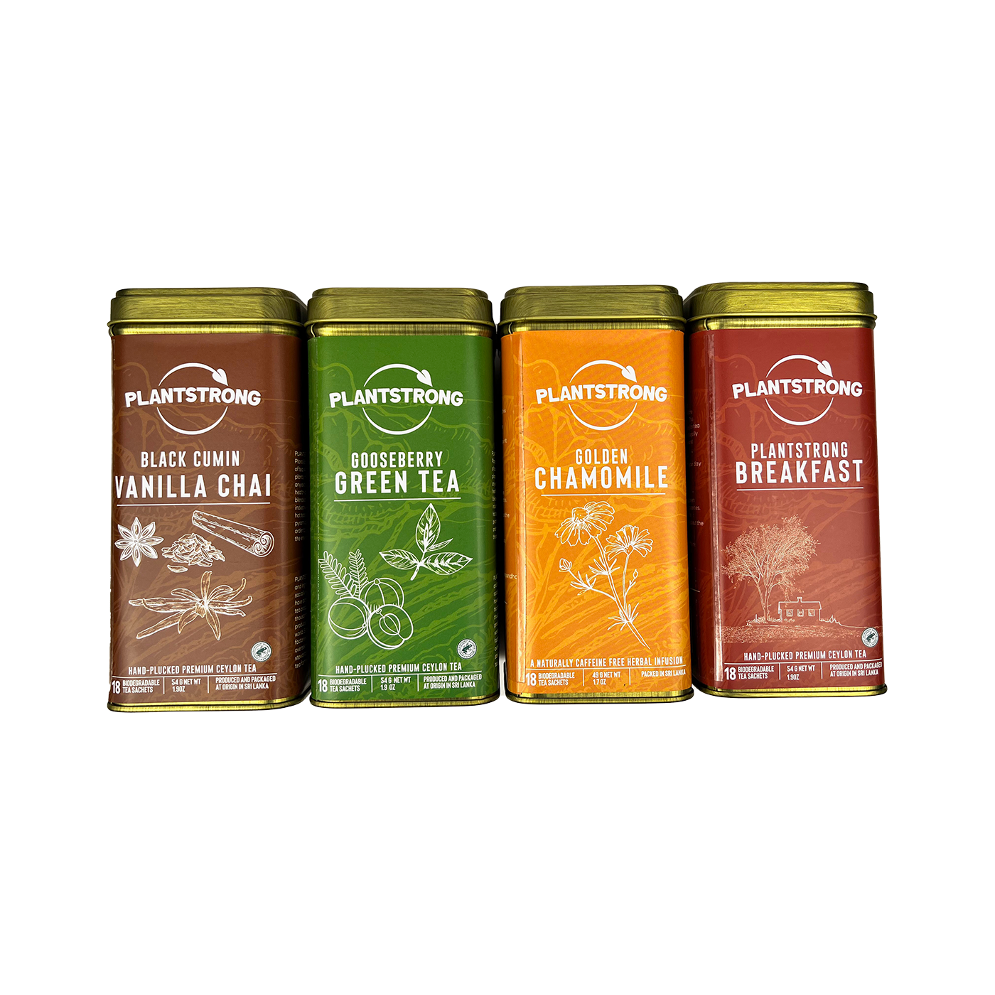 Hot Tea Tin Sampler PLANTSTRONG Foods