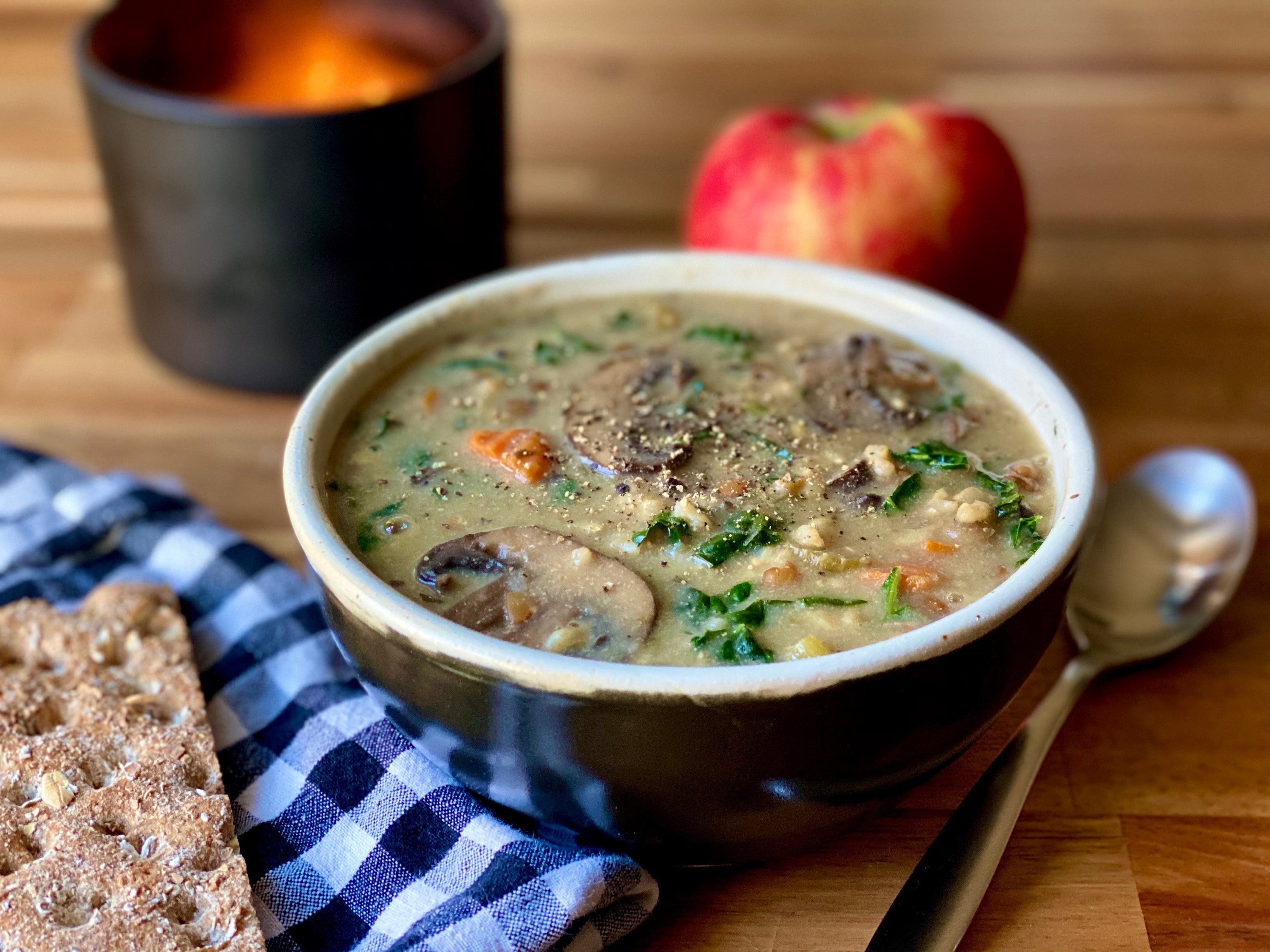 Creamy Wild Rice Mushroom Stew
