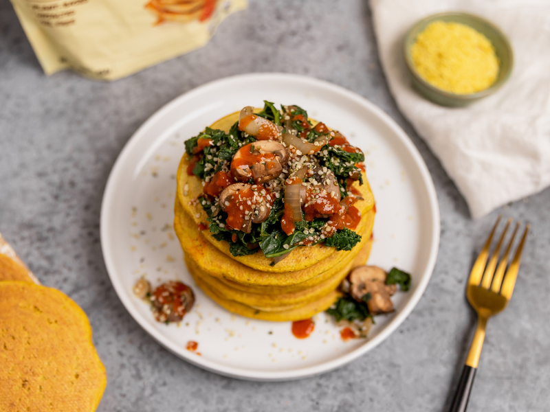 Savory Stack of Pancakes