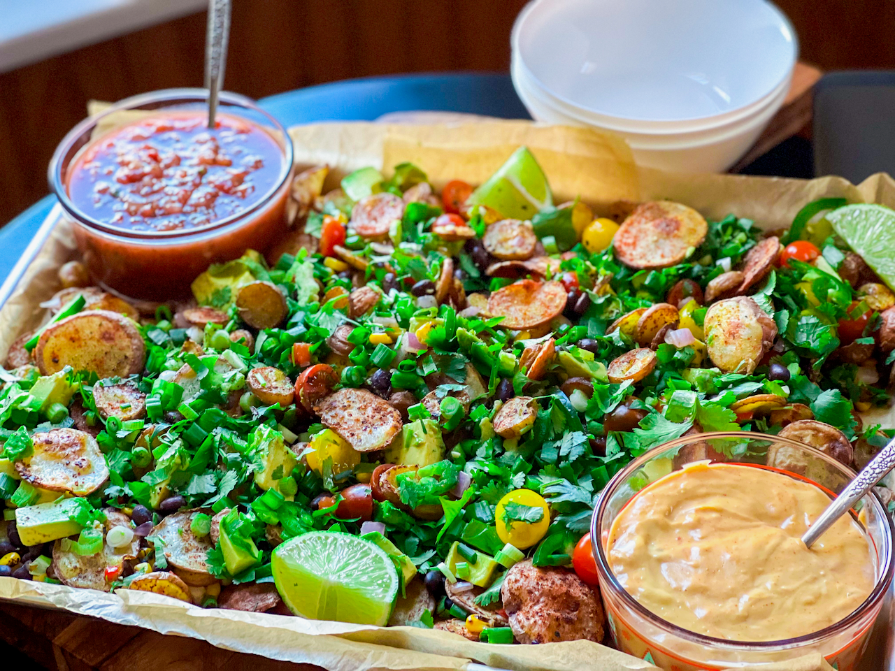 Sheet Pan Potato Nachos
