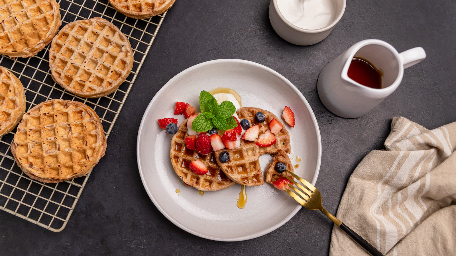 Plant Strong Berry Pancakes and Waffle Recipe