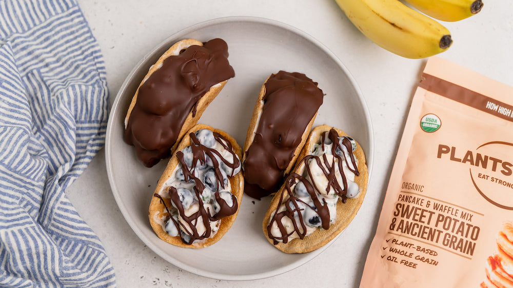 PLANTSTRONG Chocolate Pancake Tacos