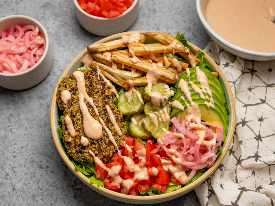 Deconstructed Burger Bowl
