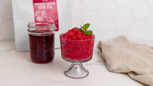Raspberry Hibiscus Granita