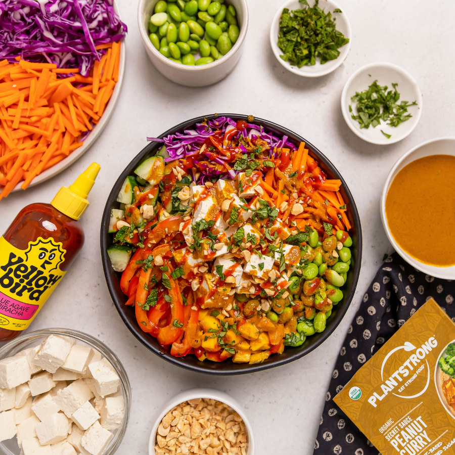 Deconstructed Thai Spring Roll Salad