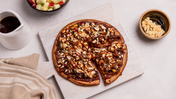 Date Caramel Apple Dessert Pizza