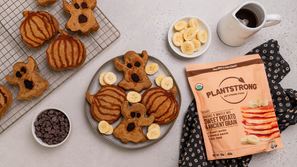 Halloween Sweet Potato Pancakes