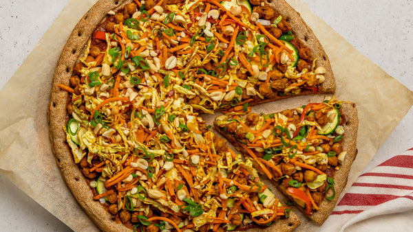 Peanut Chickpea Curry Pizza