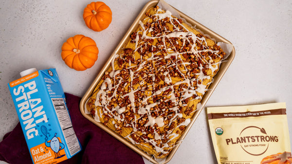 Pumpkin Sheet Pan Pancakes with Pumpkin Streusel