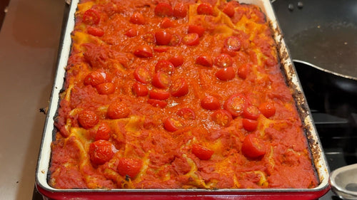 sweet potato lasagna with cashew ricotta