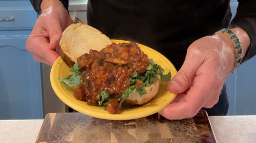 quick sloppy jills with bold lentil chili