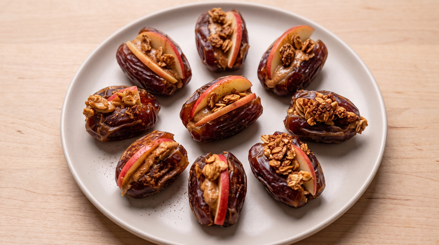 apple pie stuffed dates