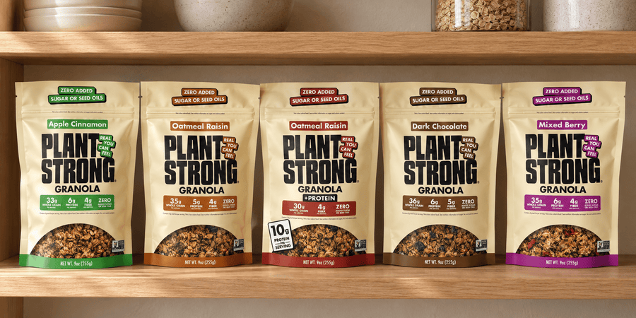 Meet the New Plant Strong Granola Lineup