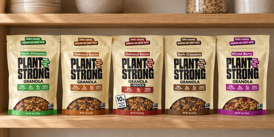 Meet the New Plant Strong Granola Lineup