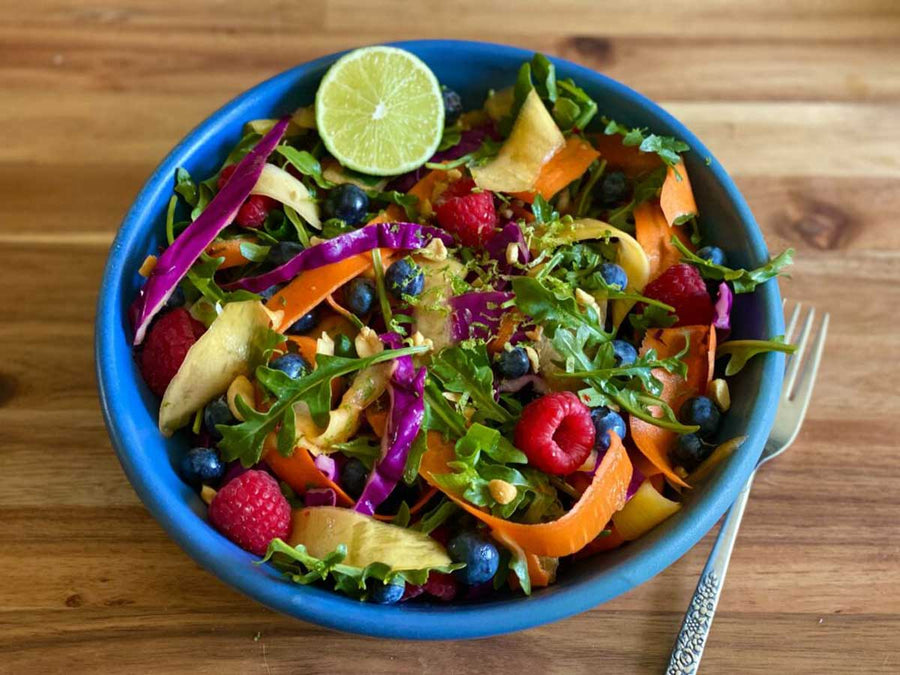 Rainbow Ribbon Salad