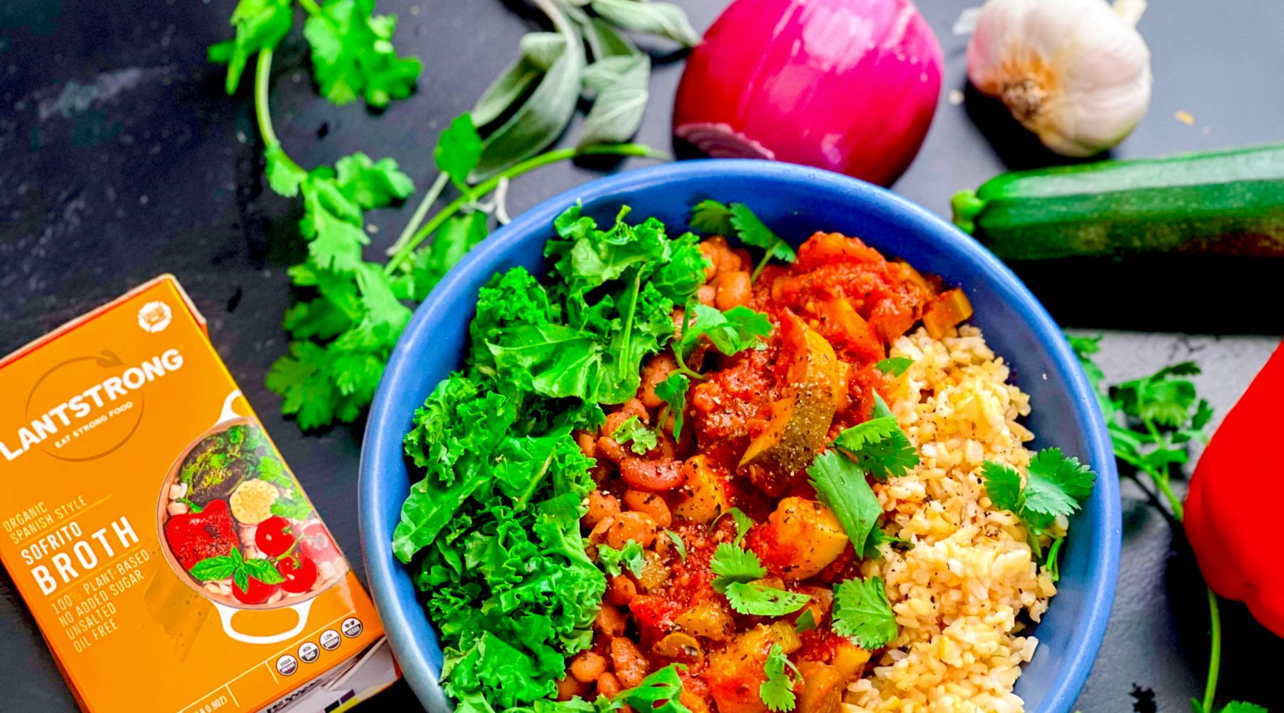 Creole Zucchini and Brown Rice