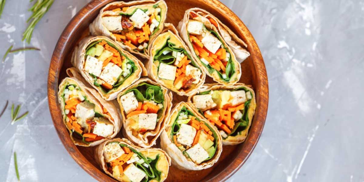 Spiced Turmeric Veggie Wraps