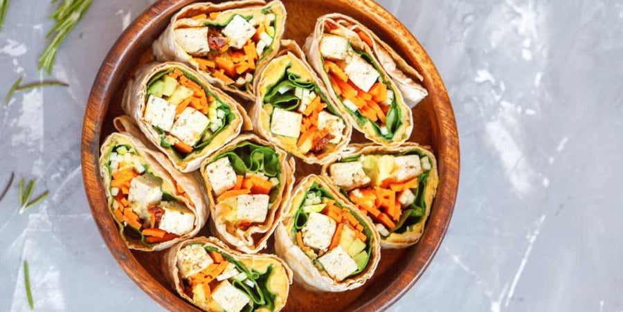 Spiced Turmeric Veggie Wraps
