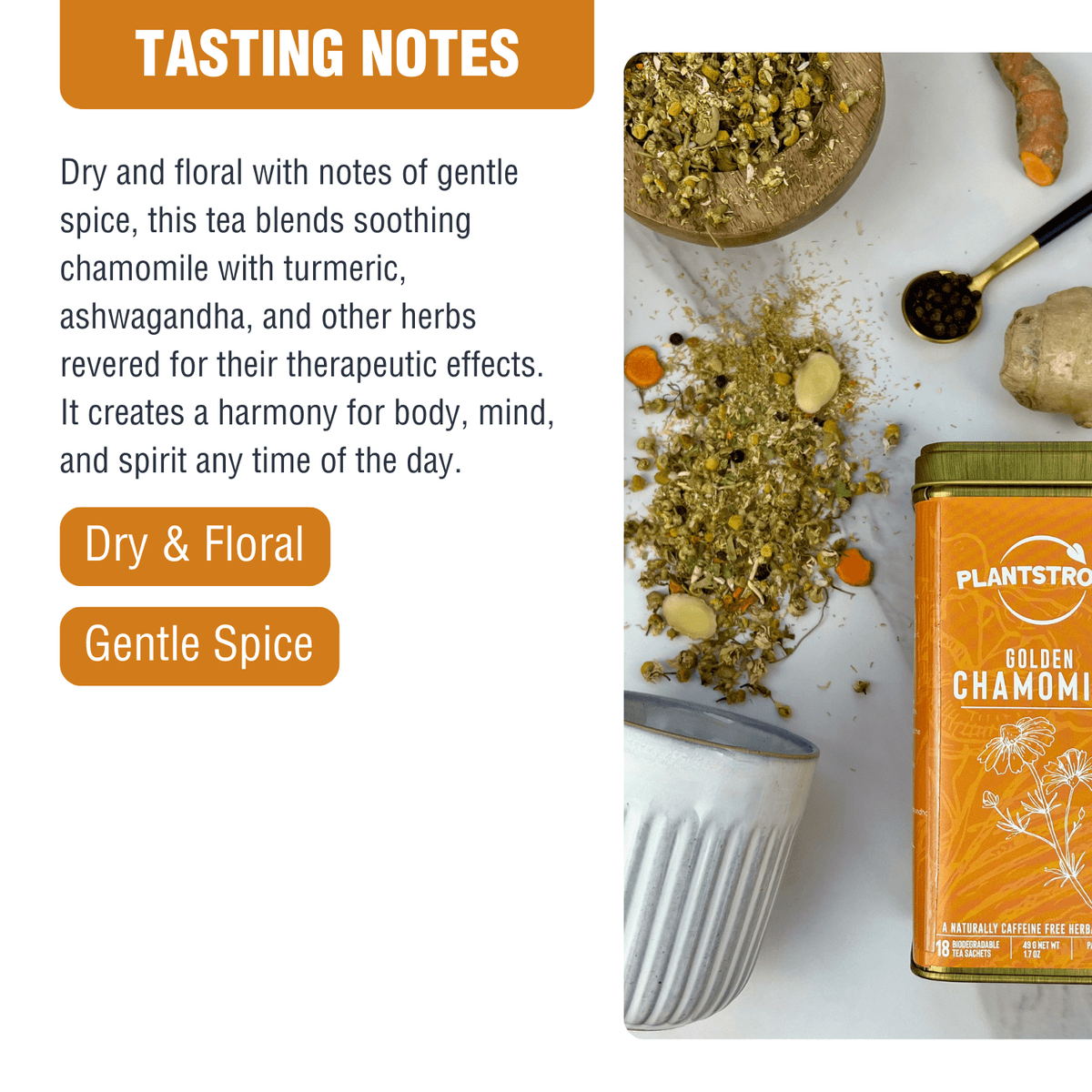 Golden Chamomile Tea Pouch - Plant Strong