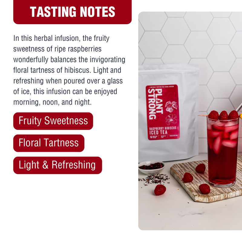 Iced Tea Pouches Raspberry Hibiscus (Makes 16 Quarts)