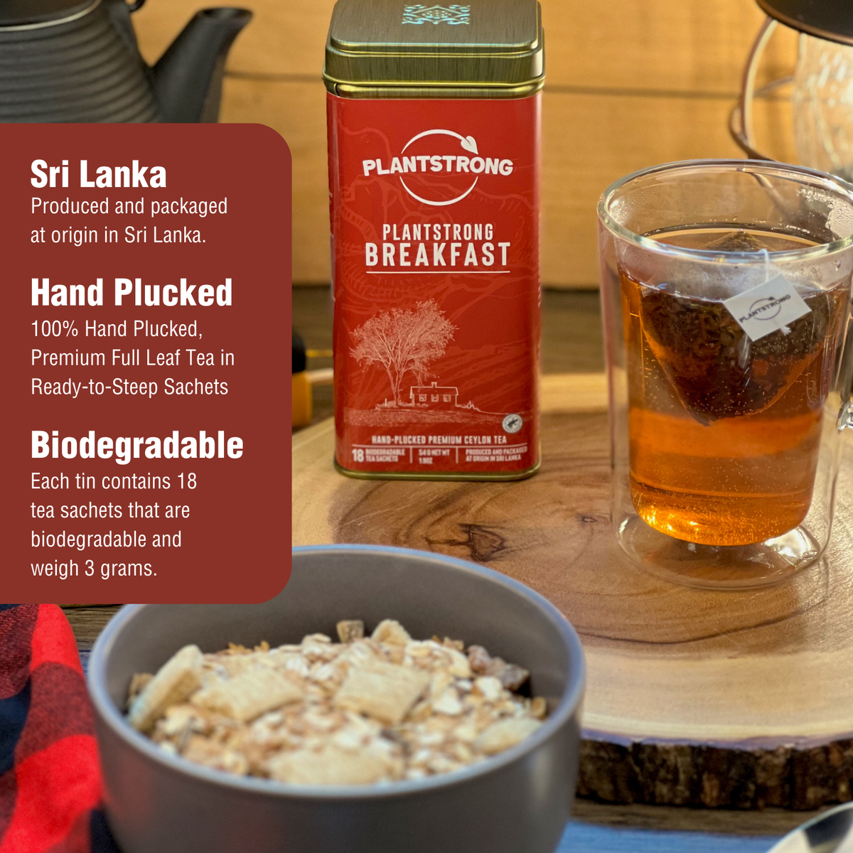 Plant Strong English Breakfast Tea Tin