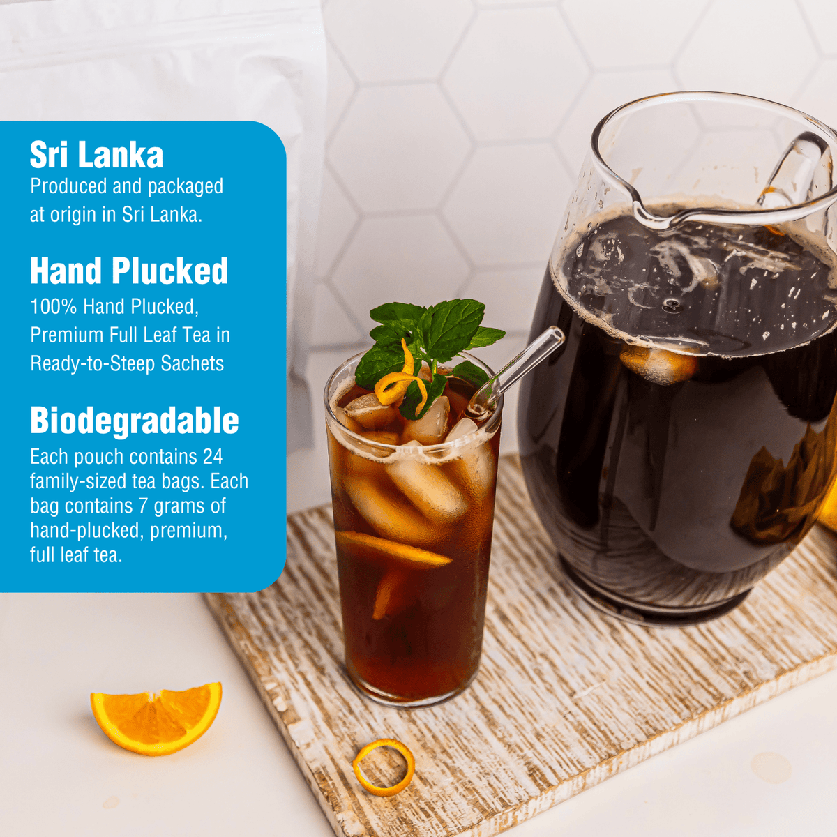 Iced Tea Pouches Porch Swing Black Tea (Makes 24 Quarts) - Plant Strong