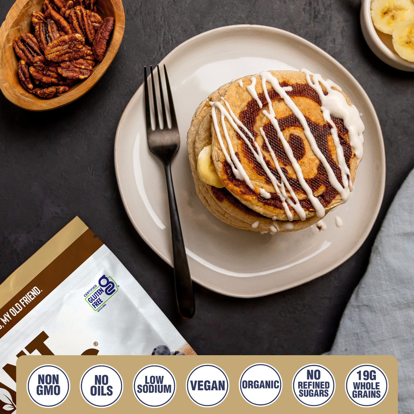 Homestyle Gluten Free Pancake Waffle Mix (2-Pack)