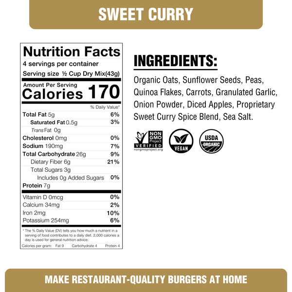 Skillet Burgers - 2 Packages Sweet Curry