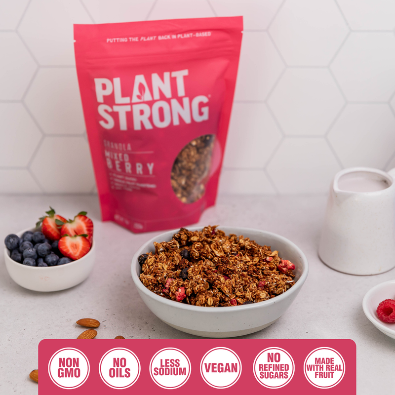 Crispy Mixed Berry Crumble Granola