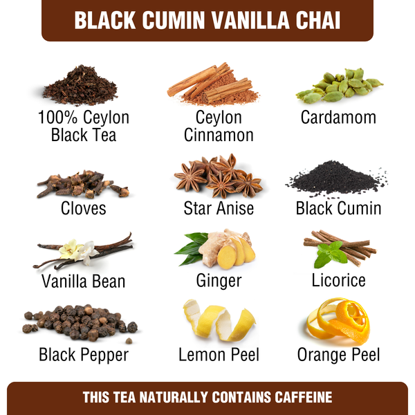 Black Cumin Vanilla Chai Tea Pouch