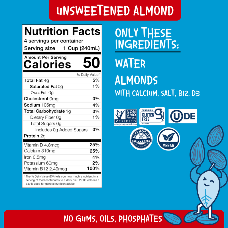 MILK - Unsweetened Almond (2-Pack)