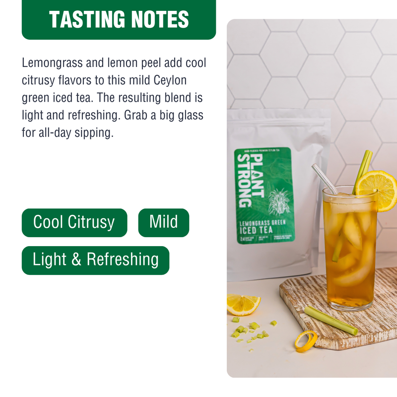 Iced Tea Pouches Lemongrass Green (Makes 24 Quarts)