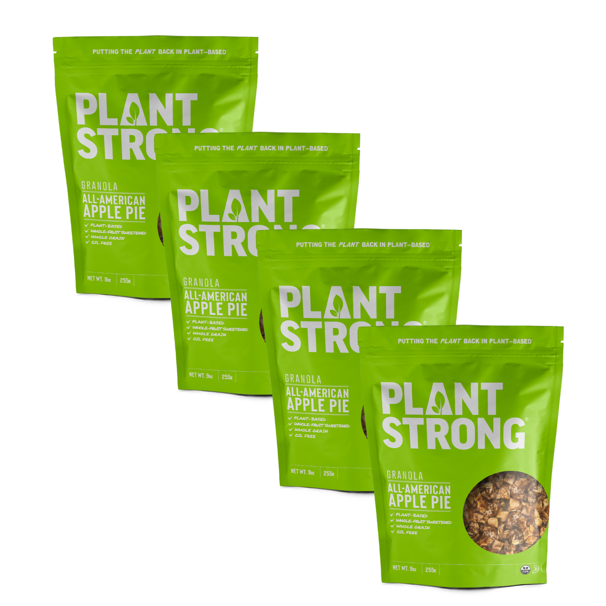 PLANTSTRONG All American Apple Pie Granola (4 Pack)