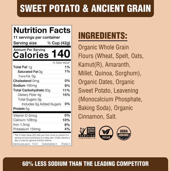 Sweet Potato & Ancient Grain Pancake & Waffle Mix (2-Pack)