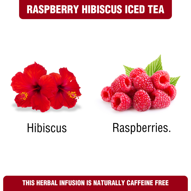 Iced Tea Pouches Raspberry Hibiscus (Makes 16 Quarts)