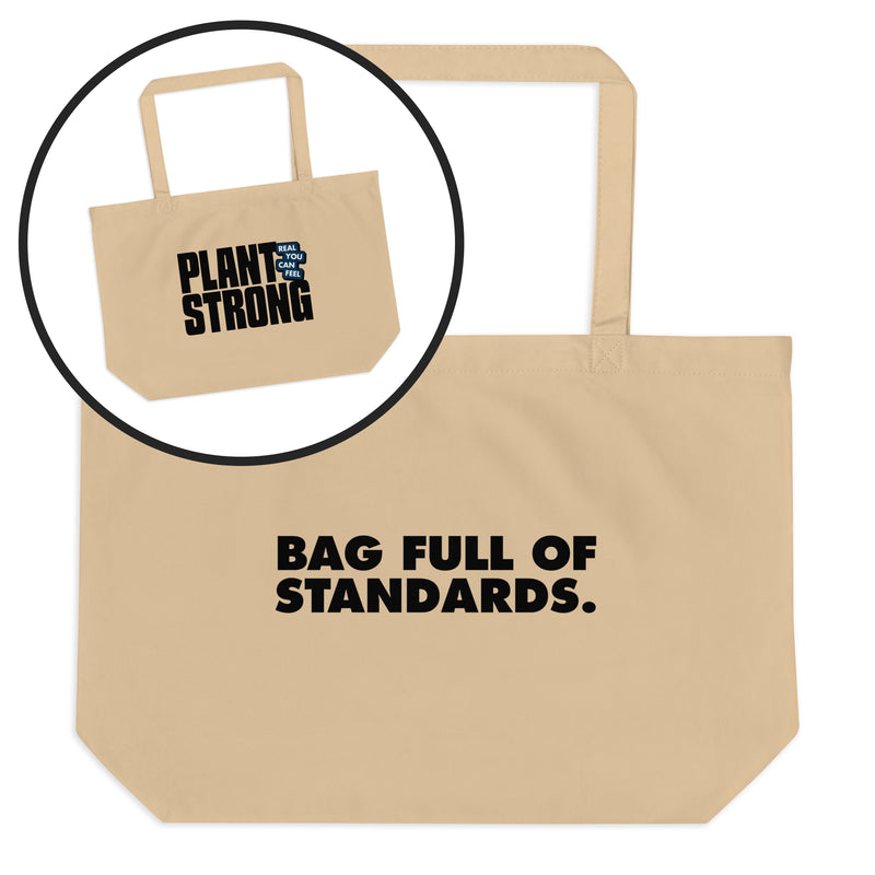 Plant Strong Organic Cotton Tote – Bag Full of Standards
