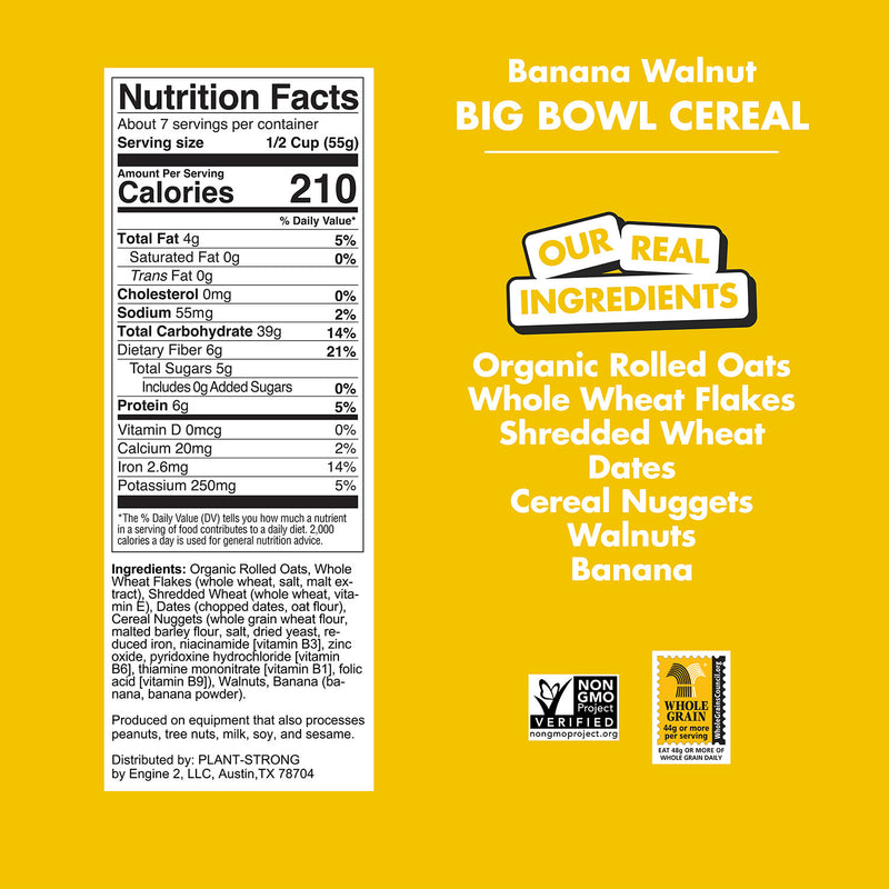 NEW! Big Bowl Banana Walnut Cereal