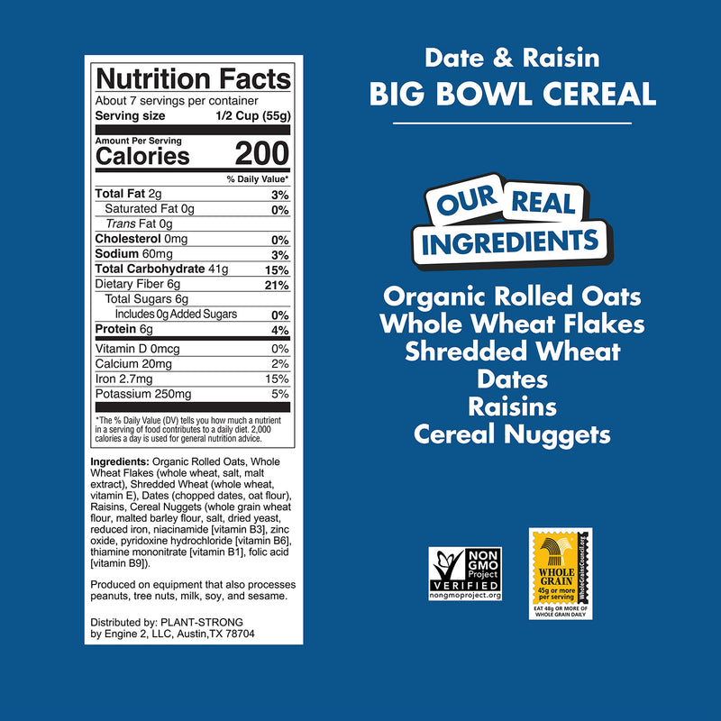 NEW! Big Bowl Date & Raisin Cereal