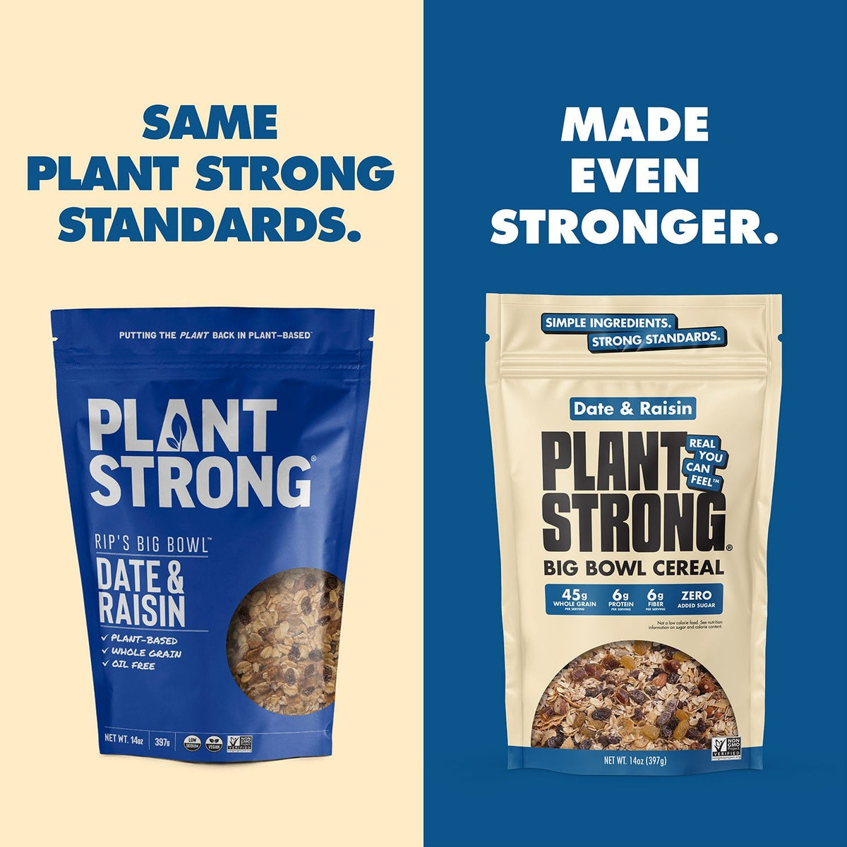 NEW! Big Bowl Date & Raisin Cereal - Plant Strong