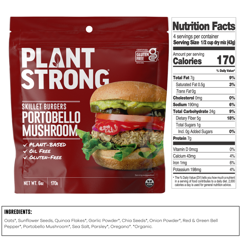 Skillet Burgers - 2 Packages Portobello Mushroom