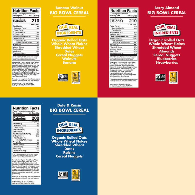NEW! Big Bowl Cereal Sampler (3-Pack)