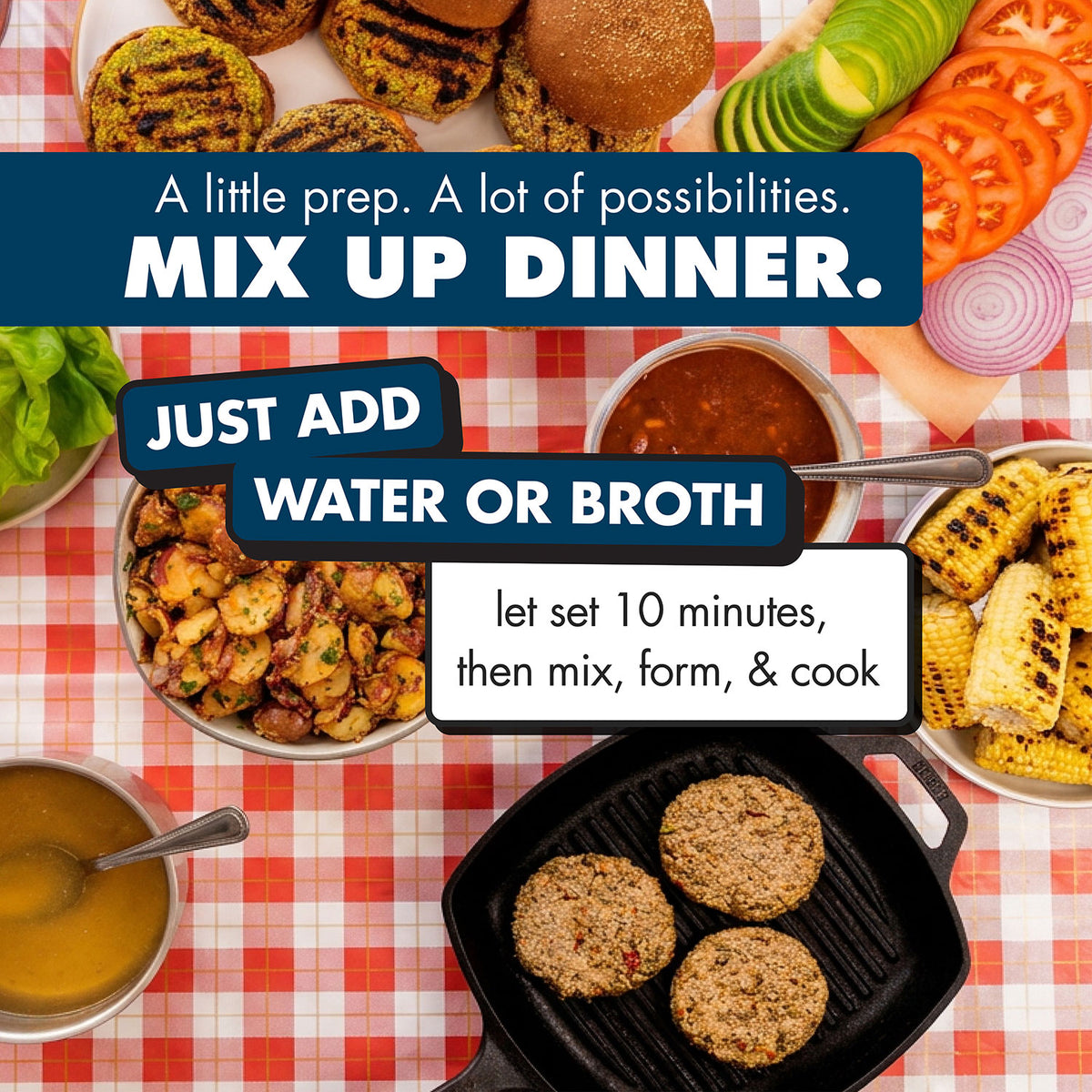 Dinner, Done - Plant Strong - Black Bean Burger Mix