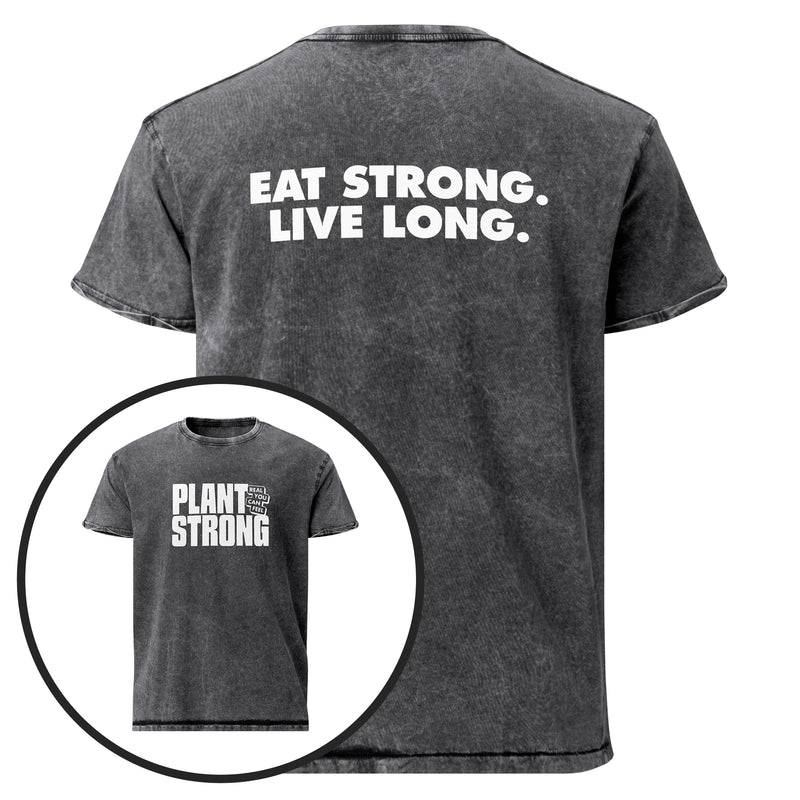 Plant Strong Vintage Wash Tee – Eat Strong Live Long