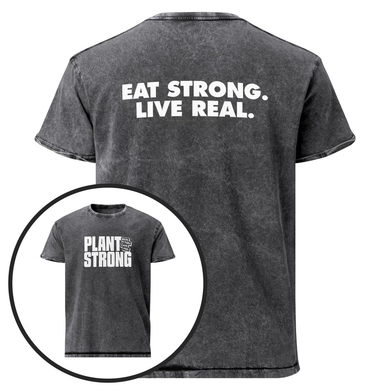Plant Strong Vintage Wash Tee – Eat Strong Live Real