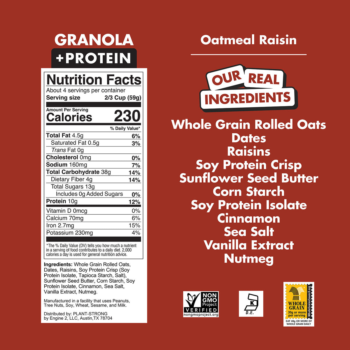 NEW! Oatmeal Raisin +Protein Granola