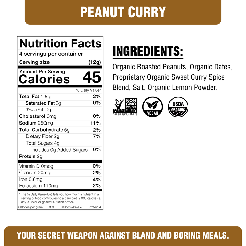 Peanut Curry Secret Sauce Mix (6 Packets)