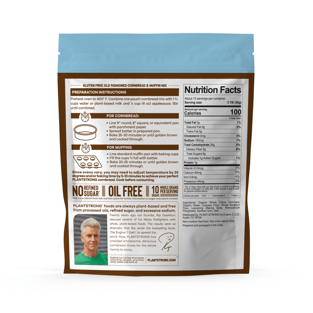 Gluten Free Cornbread & Muffin Mix - Plant Strong